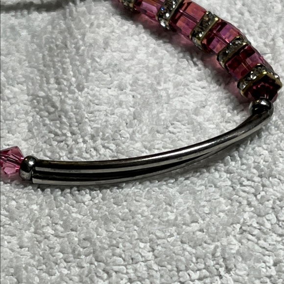 Chic 925 Pink Gemstone Bracelet - Picture 5 of 5